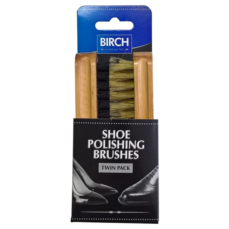 TWIN PACK SHOE POLISHING BRUSHES