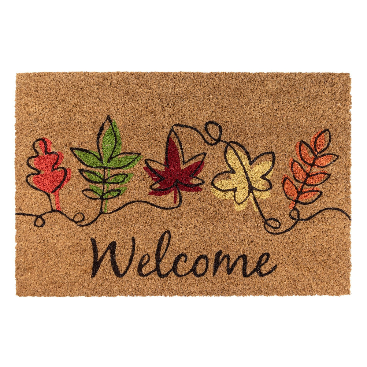 AUTUMN WELCOME PVC COIR MAT