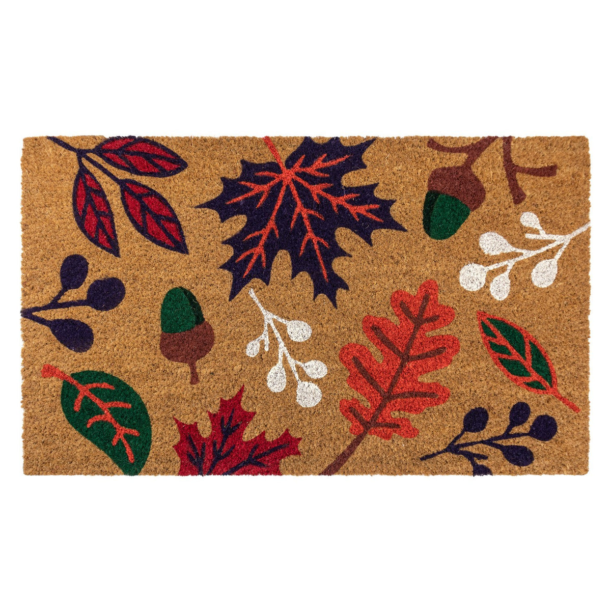 ACORNS & LEAVES COIR DOOR MAT