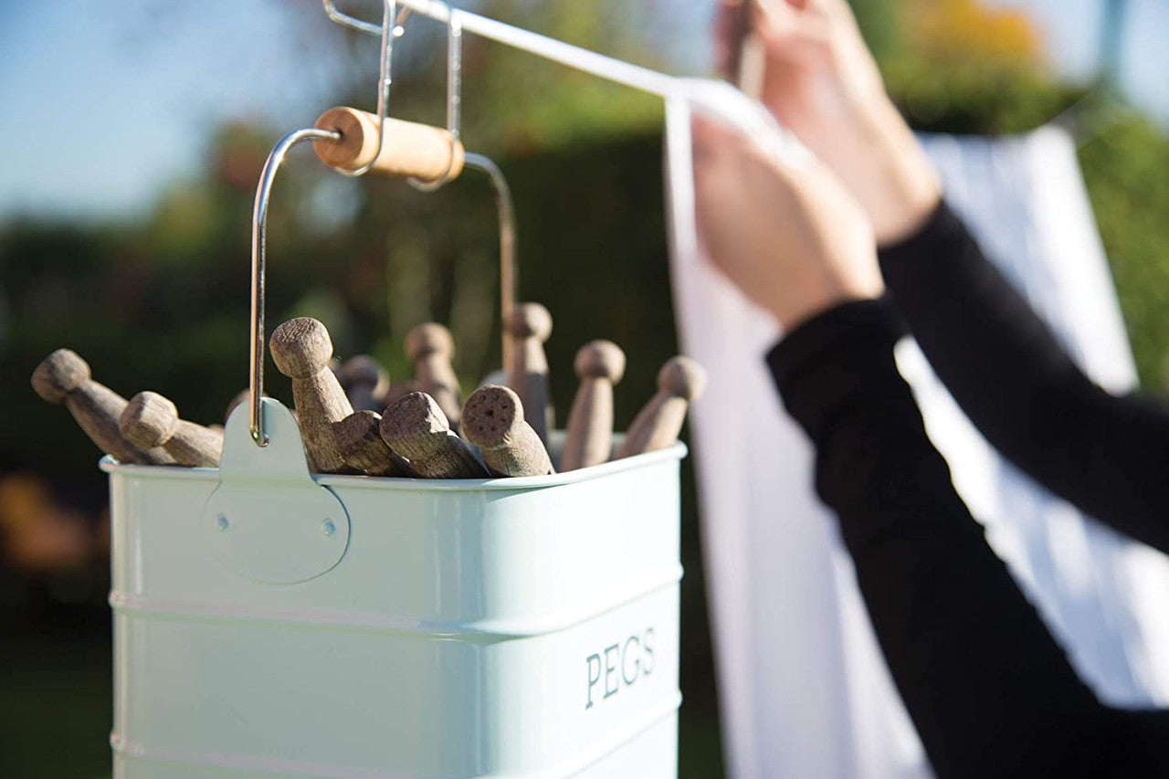 LIVING NOSTALGIA PEG TIN FRENCH GREY