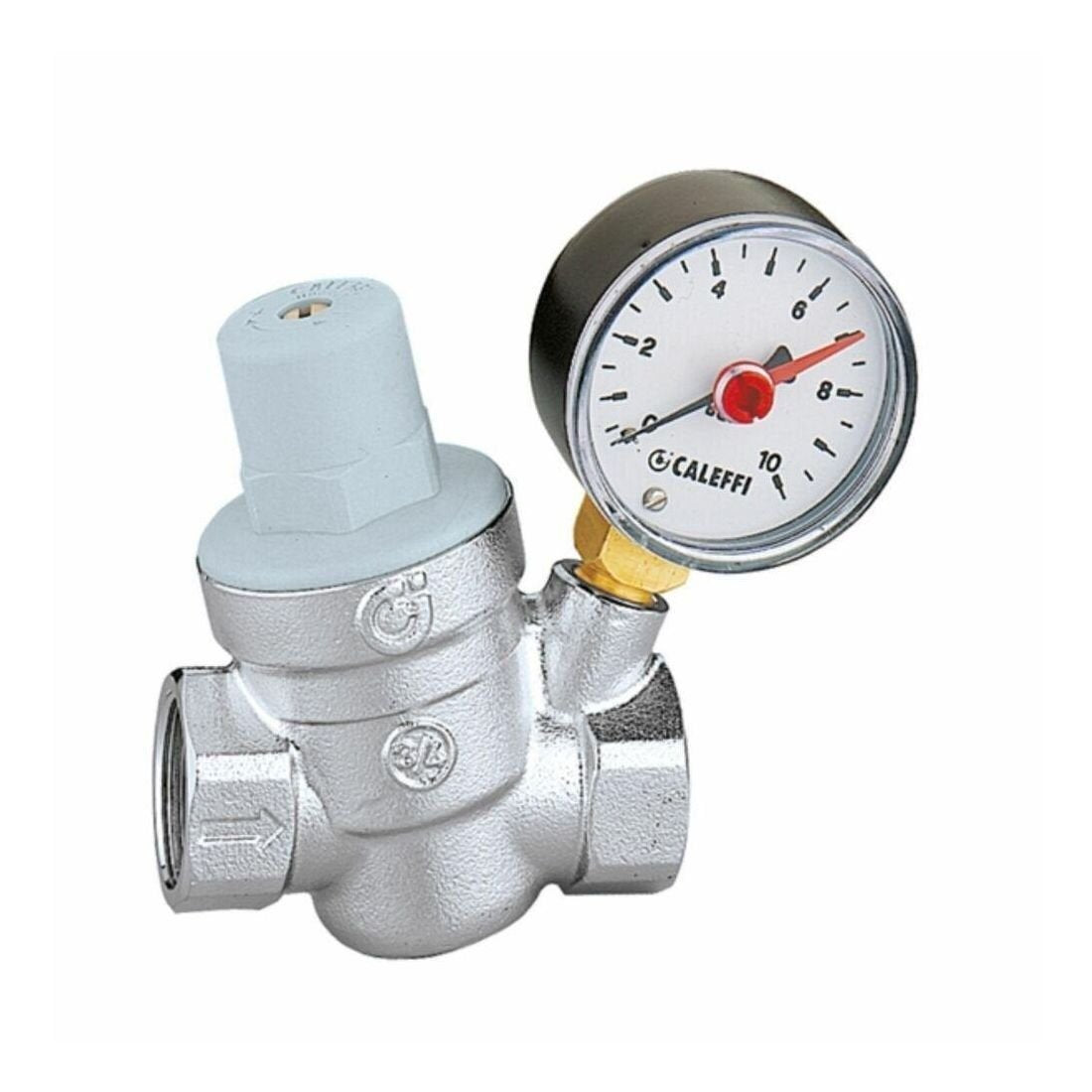 CALEFFI PRESSURE REDUCING VALVE WITH GAUGE FXF 3/4"