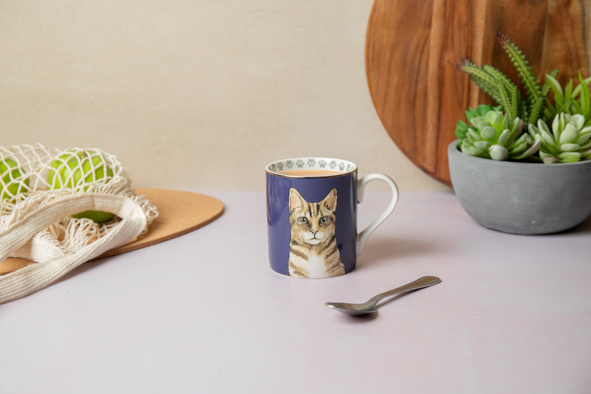 MIKASA CAT STRAIGHT SIDED PORCELAIN MUG 280ML