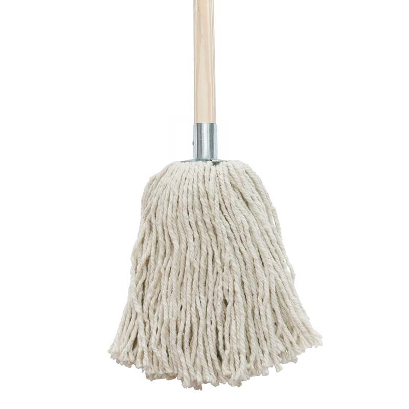 YARN MOP WITH WOODEN HANDLE