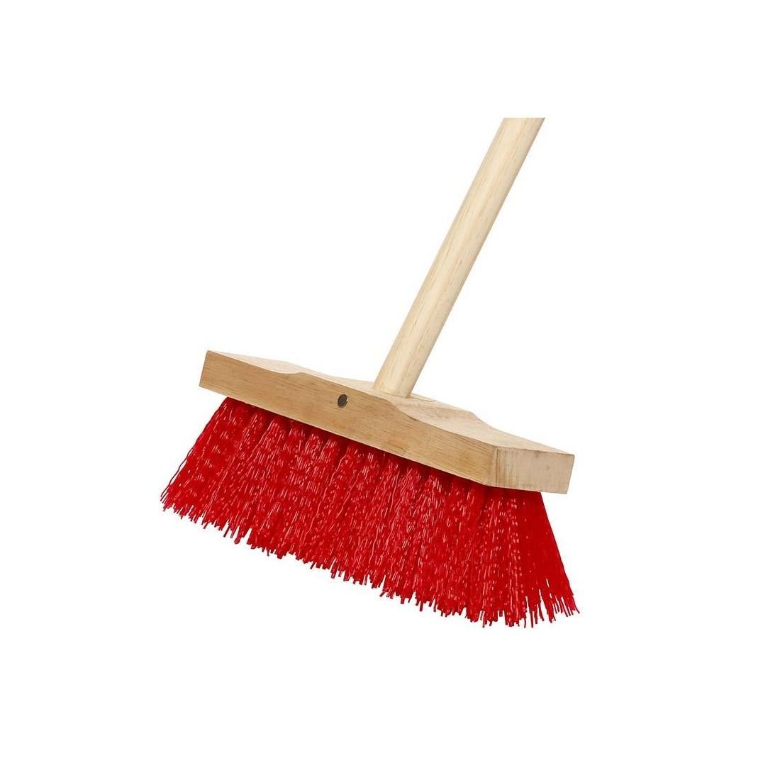 SYNTHETIC RED PATH BRUSH WITH WOODEN HANDLE 11"