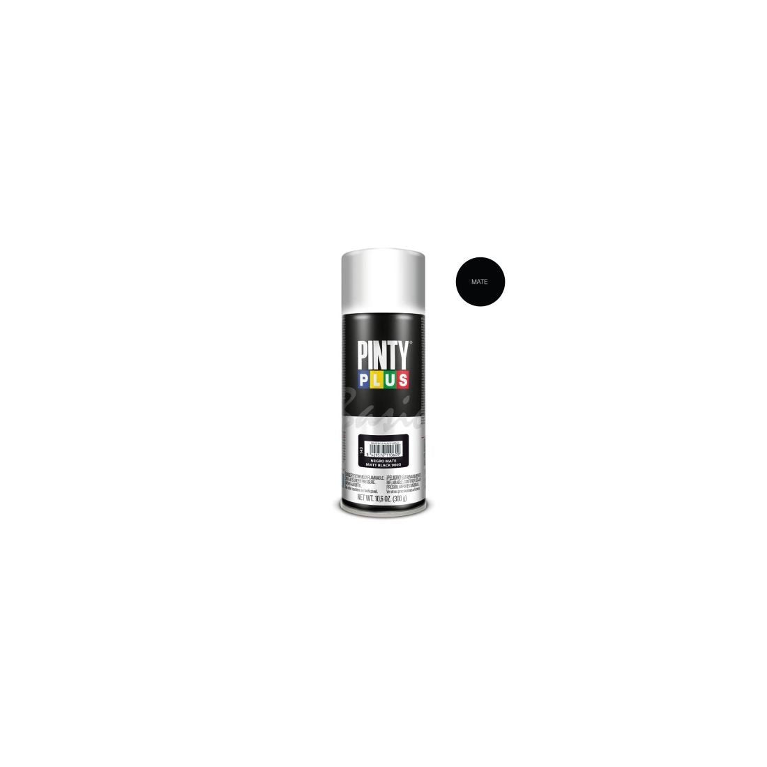 PINTY PLUS BASIC SPRAY PAINT BLACK MATT 400ML