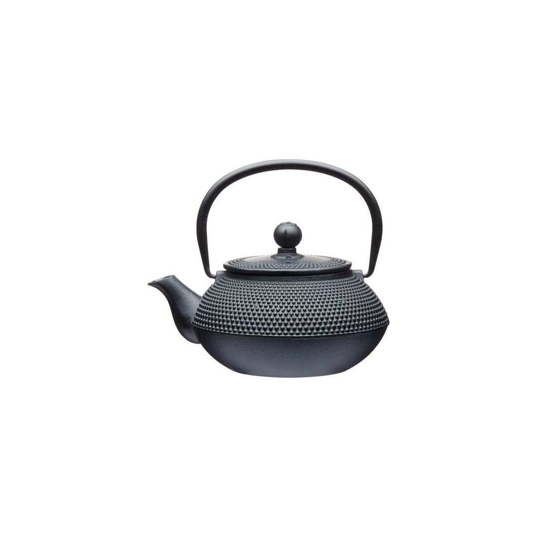 LA CAFETIERE CAST IRON TEAPOT & INFUSER 600ML BLACK