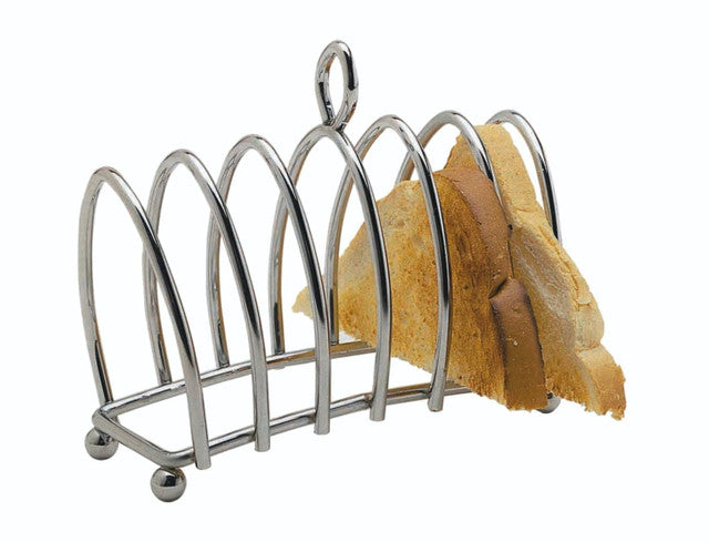 KITCHEN CRAFT CHROME PLATED SIX SLICE TOAST RACK