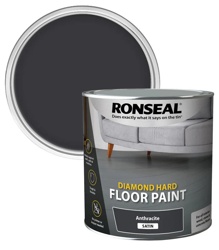 RONSEAL DIAMOND FLOOR PAINT ANTHRACITE 2.5L