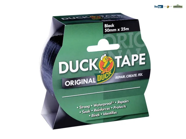 SHURTAPE DUCK TAPE ORIGINAL BLACK 50MM X 25M