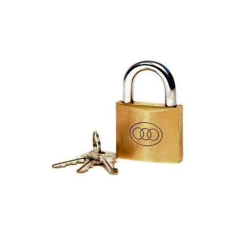 TRI-CIRCLE HEAVY DUTY BRASS PADLOCK 20MM