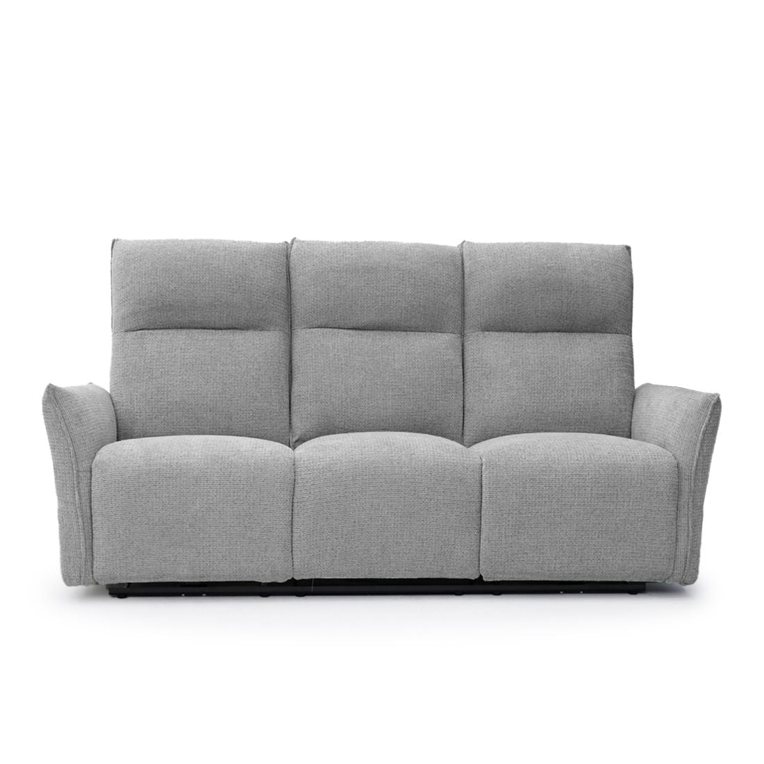 CATANIA 3-SEATER RECLINER GREY SOFA
