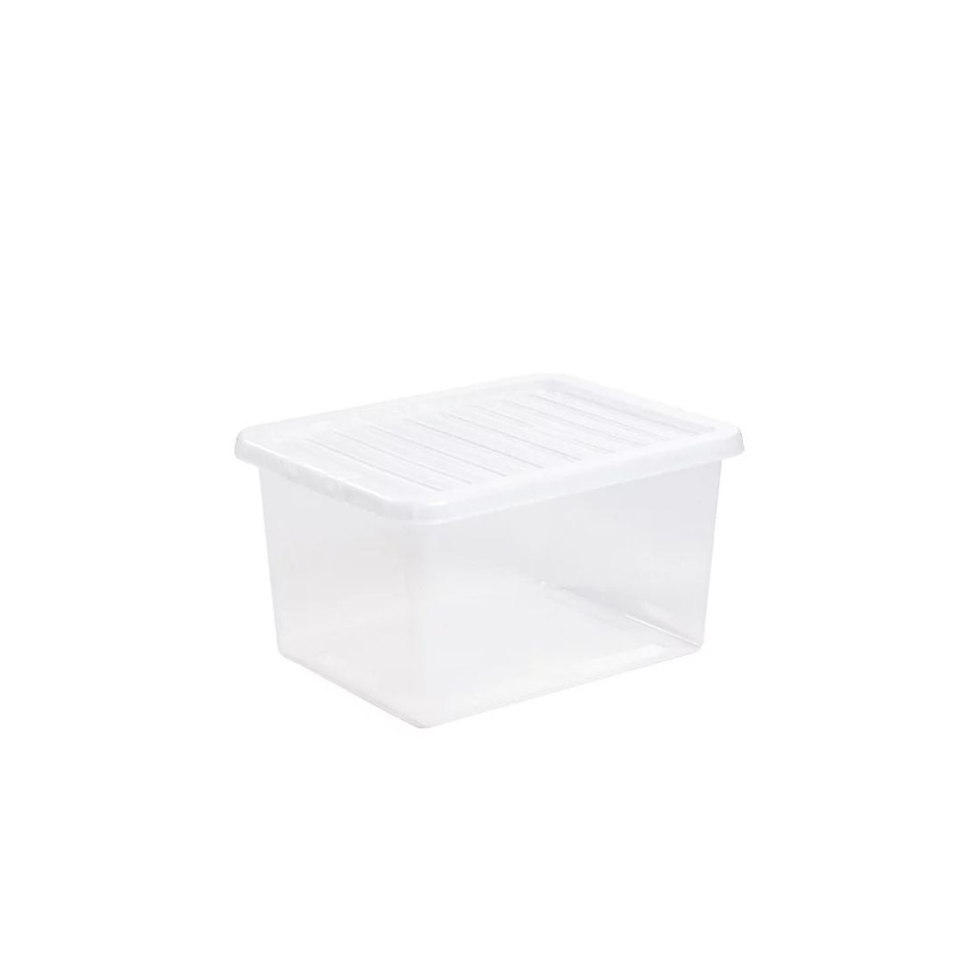 CRYSTAL CLEAR STORAGE BOX WITH LID 31L