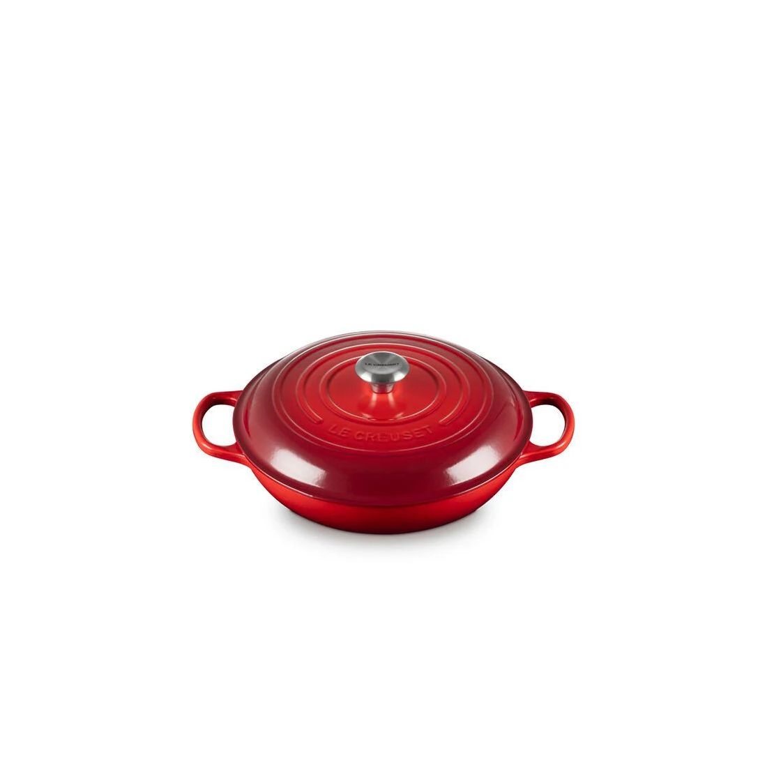 LE CREUSET SHALLOW CASSEROLE CERISE 30CM