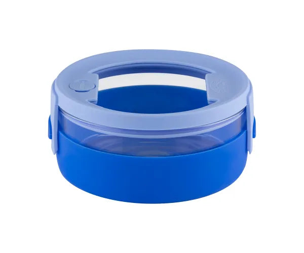 ON THE GO 700 MLGLASS LUNCH BOX BLUE