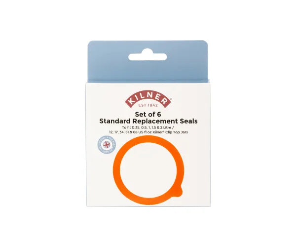 KILNER RUBBER SEALS PACK OF 6 0.35-2L