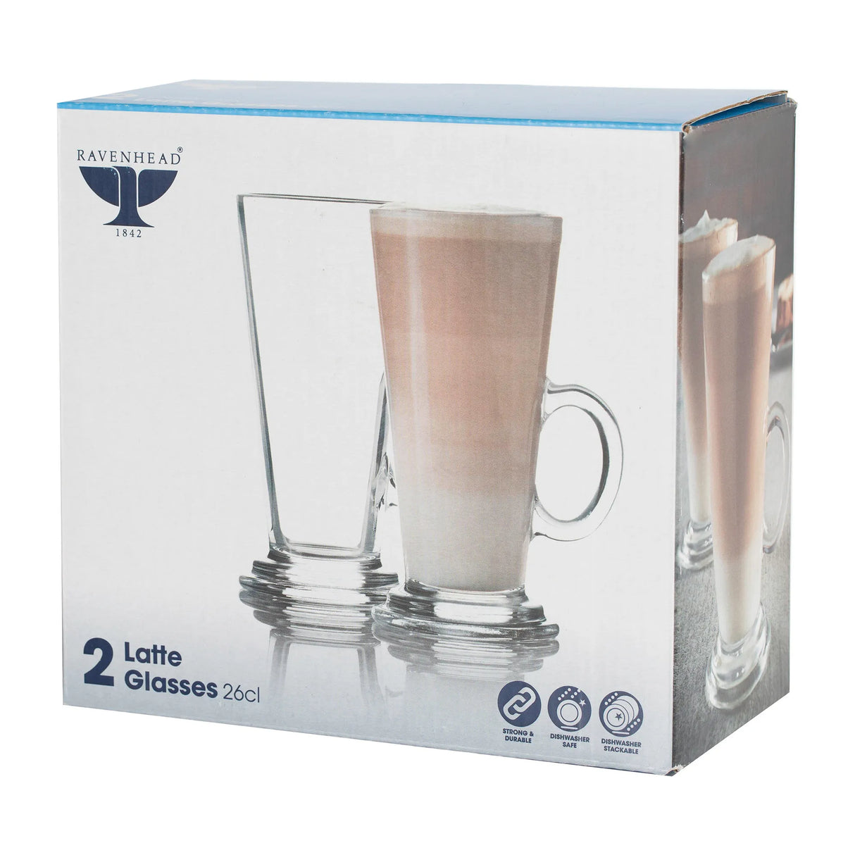 SET 2 LATTE GLASSES
