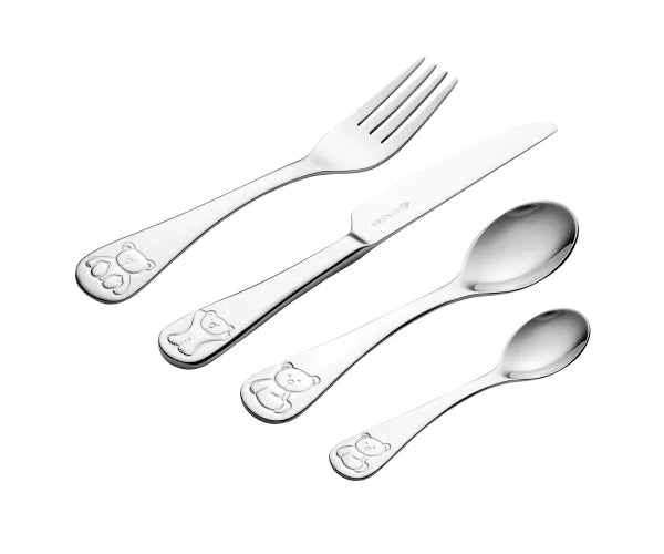 BERTIE 4 PIECE CHILDS CUTLERY SET