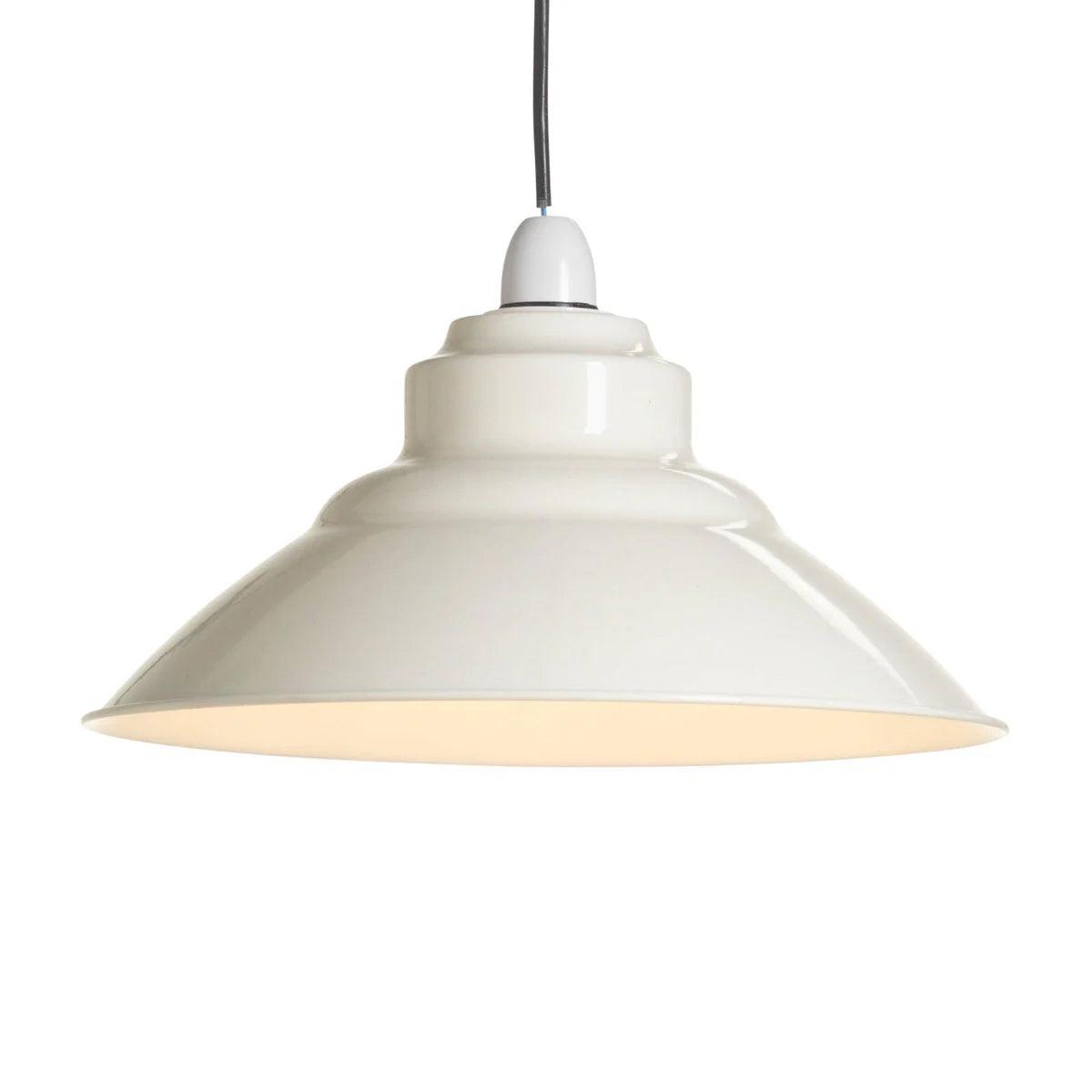 shade cream metal pendant