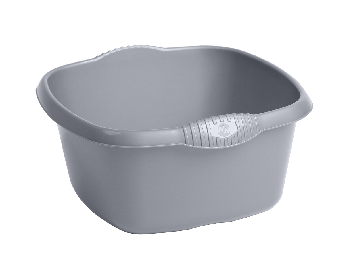 32 CM SQUARE DISH SILVER