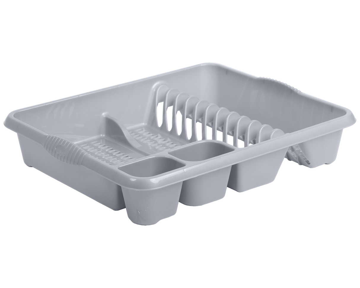 CASA LARGE DISH DRAINER SILVER