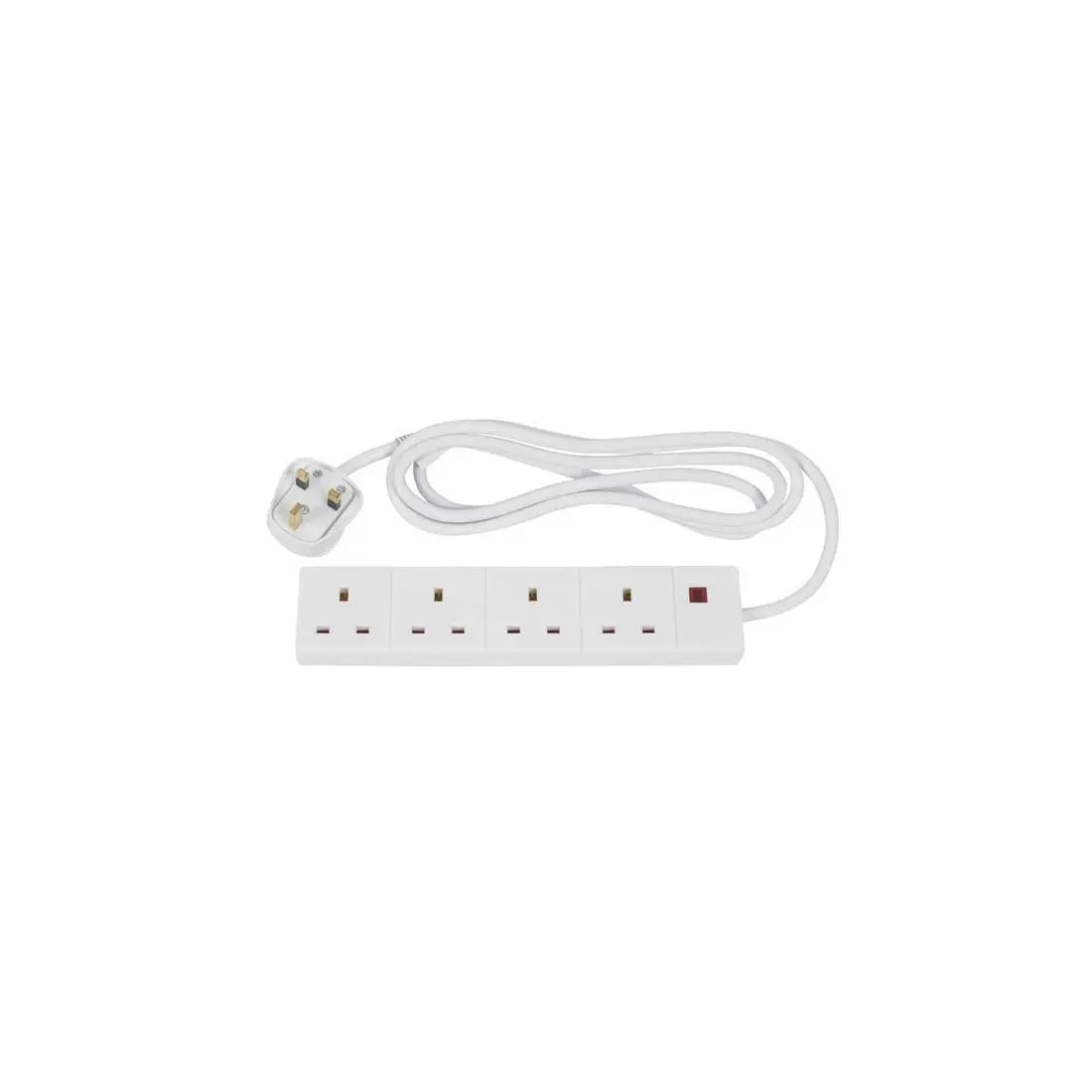 POWERMASTER FOUR GANG EXTENSION LEAD 2M AMALGAMATED
