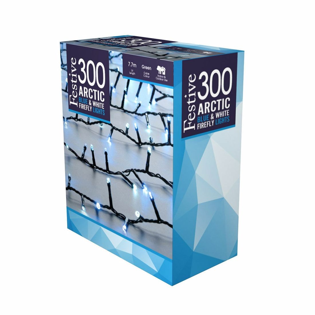 FESTIVE 300 ARCTIC BLUE & WHITE FIREFLY LIGHTS