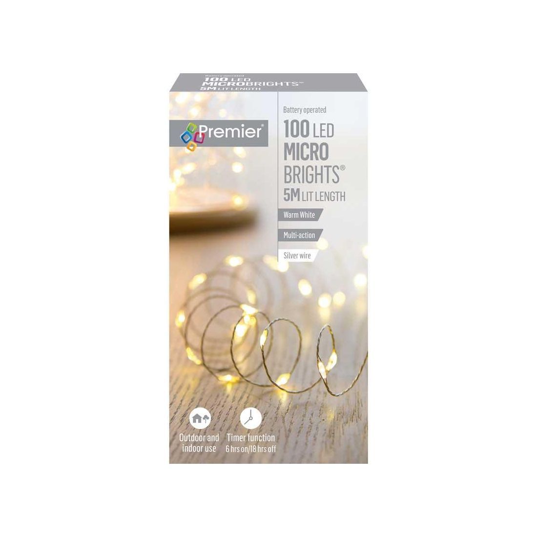 Premier 100 LED MicroBrights Warm White 5m