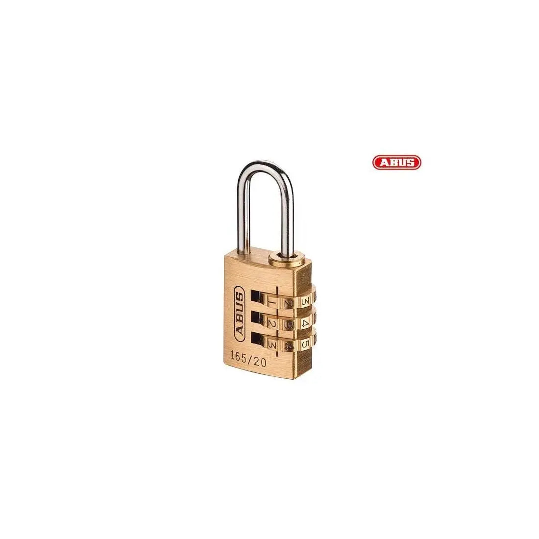 ABUS 165 SERIES 20MM COMBINATION PADLOCK CENTRALKEY