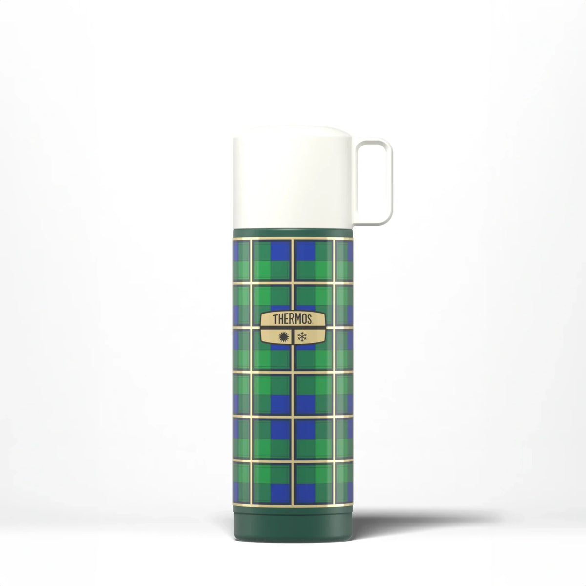 THERMOS REVIVAL SERIAL FLASK GREEN-BLUE 500 MLS