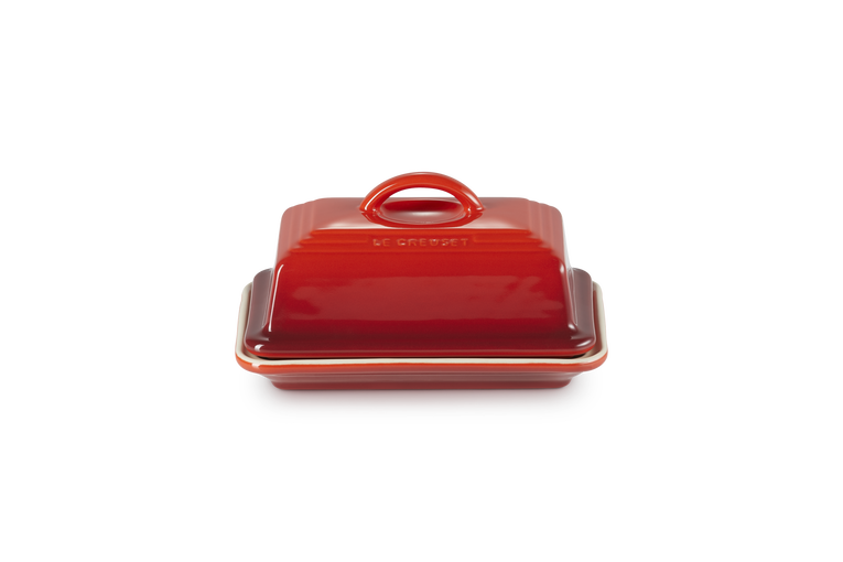 BUTTER DISH CERISE