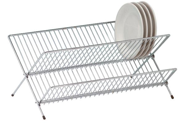 CHROME DISH DRAINER LARGE