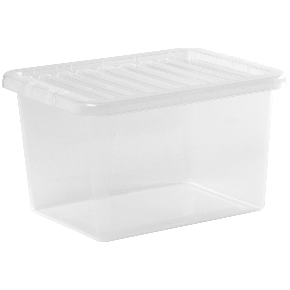 25 LT STORAGE BOX AND LID CLEAR