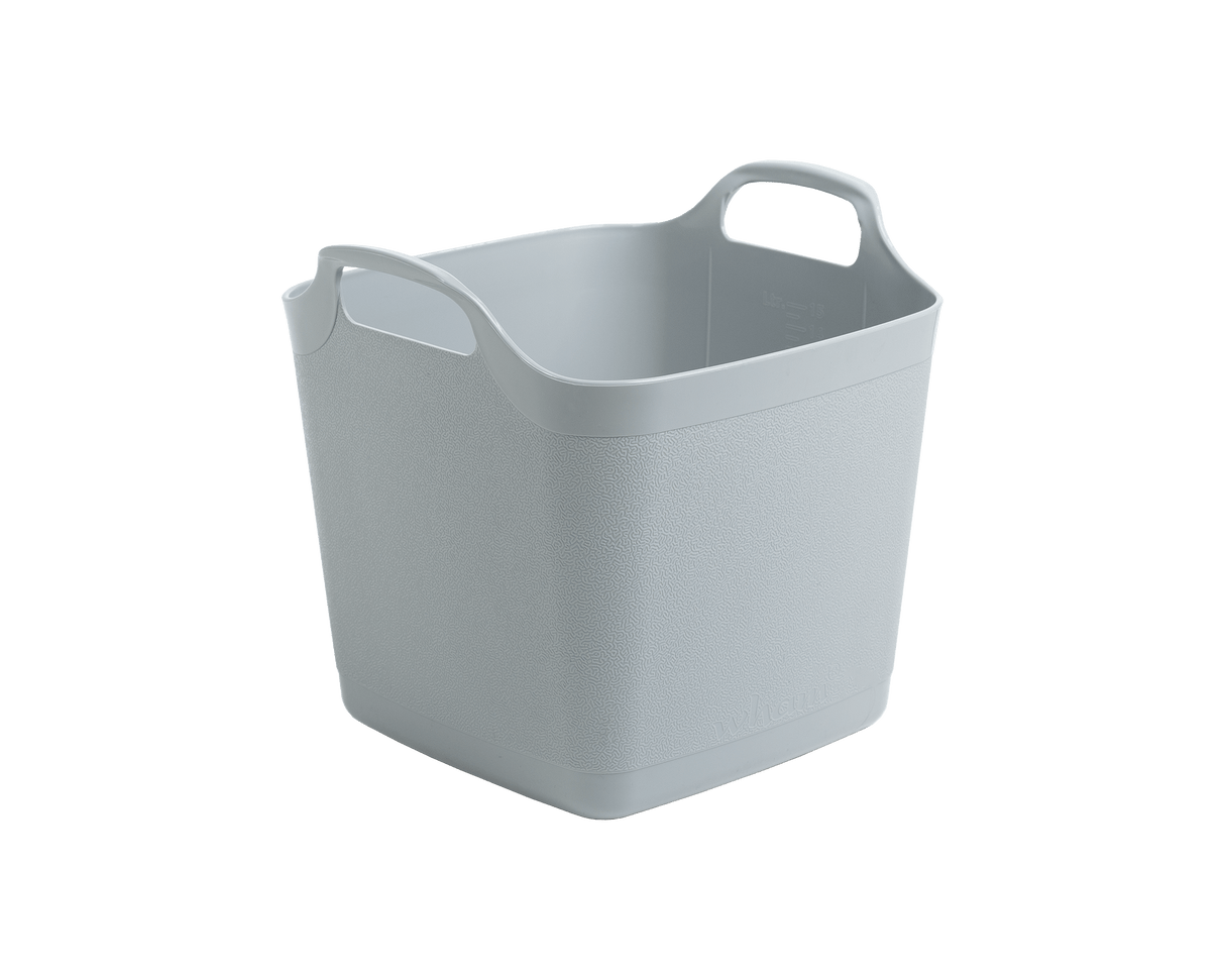 15 LT FLEXI SQUARE TUB GREY