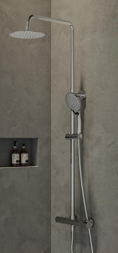ZENITH DRENCH SHOWER WITH S/STEEL HEAD
