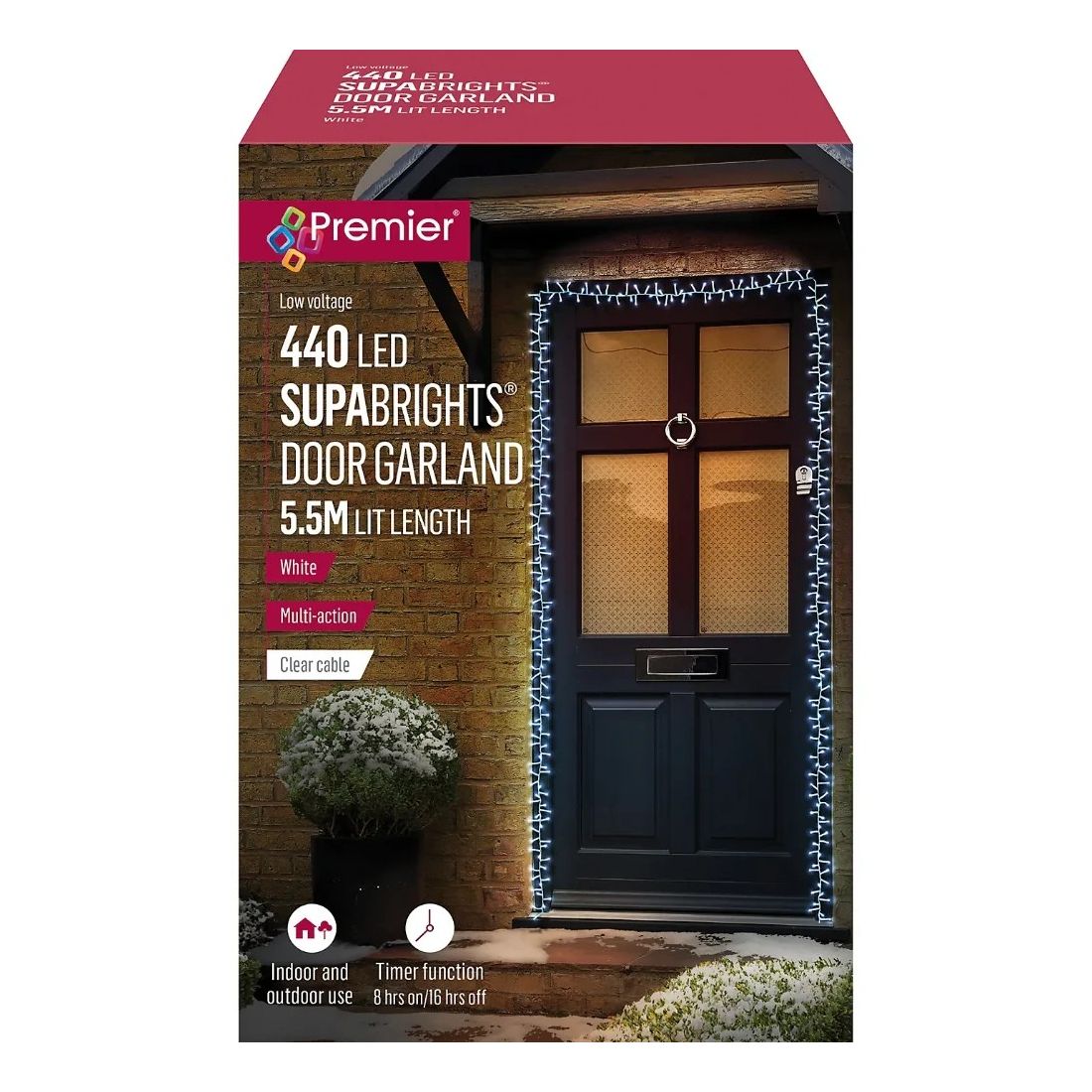 PREMIER 440 LED SUPABRIGHTS DOOR GARLAND WHITE