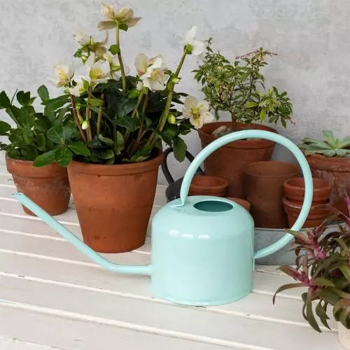METAL WATERING CAN 1 LT SKY BLUE