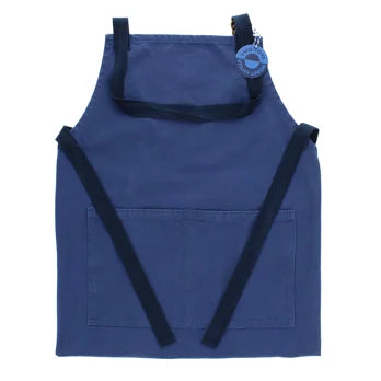 TWO TONE UTILITY APRON INDIGO BLUE