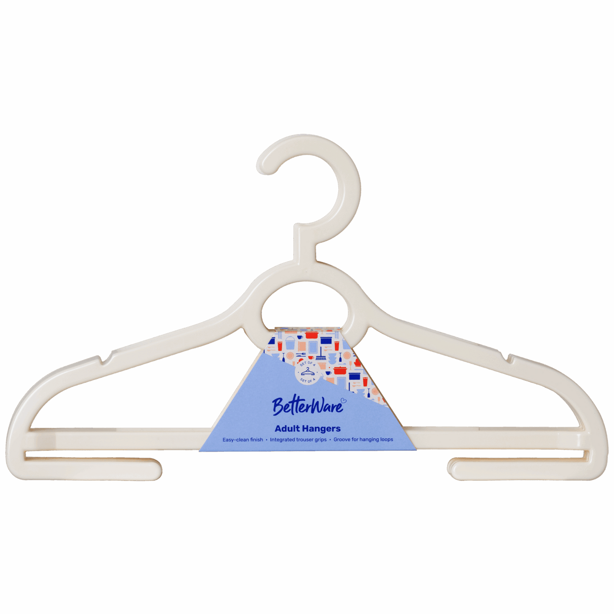 SET 4 ADULT HANGERS