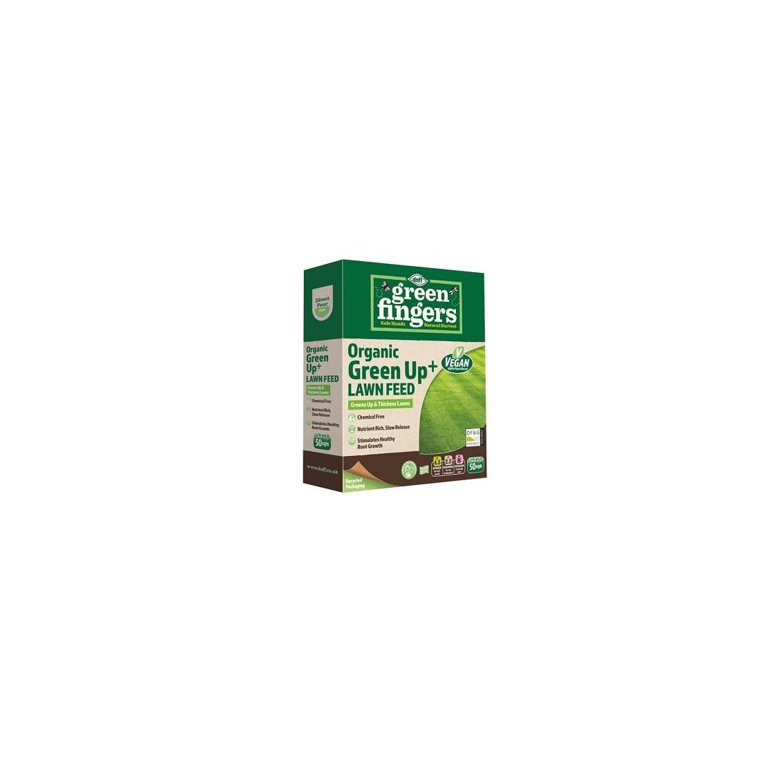Doff Green Fingers Organic Green Up Lawn Feed 1.25kg