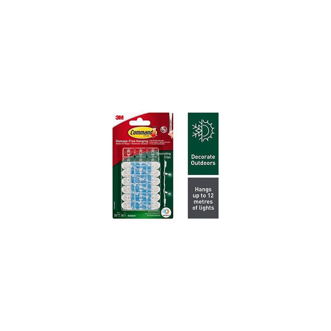 3M COMMAND OUTDOOR DECORATING CLIPS