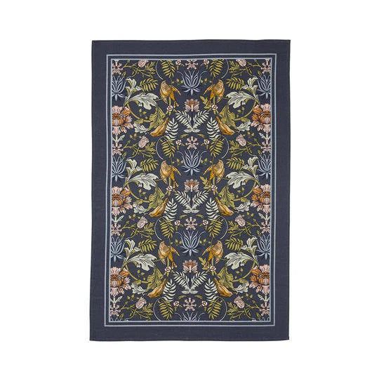 FINCH AND FLOWER TEA TOWEL