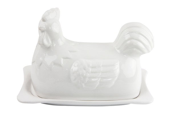 BUTTER DISH HEN