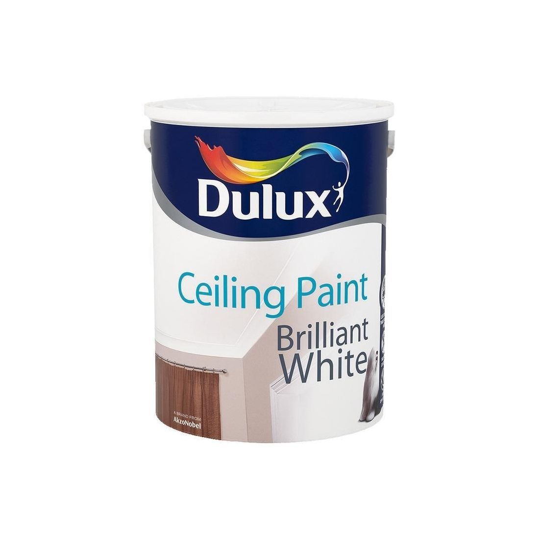 DULUX CEILING PAINT BRILLIANT WHITE 5L