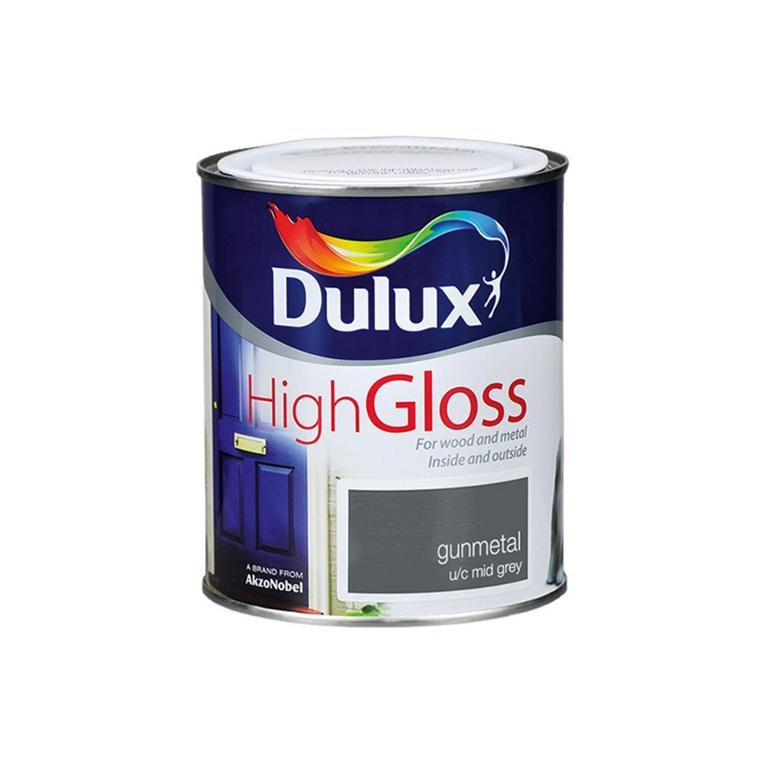 Dulux High Gloss Gunmetal 750ml