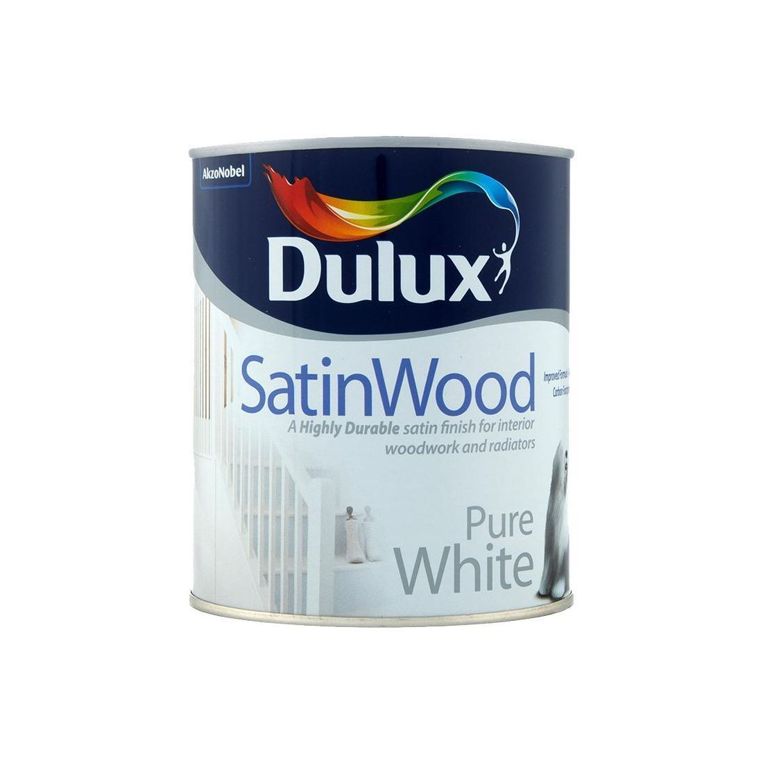DULUX SATINWOOD PURE WHITE 750ML