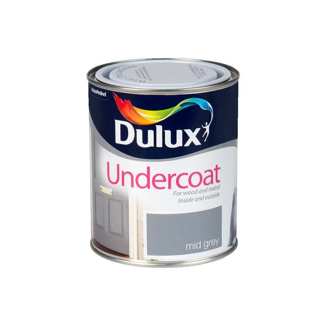 DULUX UNDERCOAT MID GREY 750ML