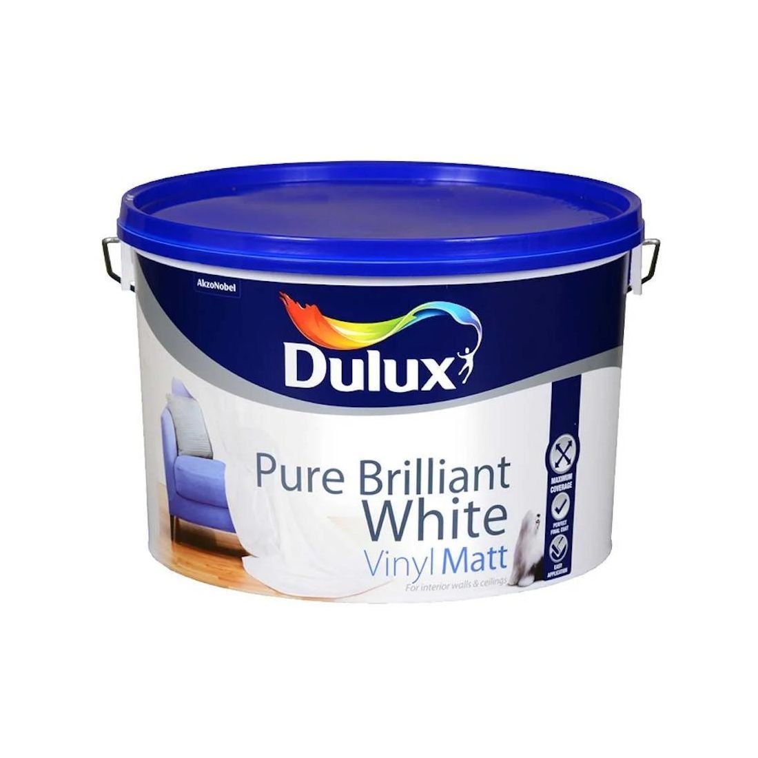 DULUX VINYL MATT PURE BRILLIANT WHITE 10L