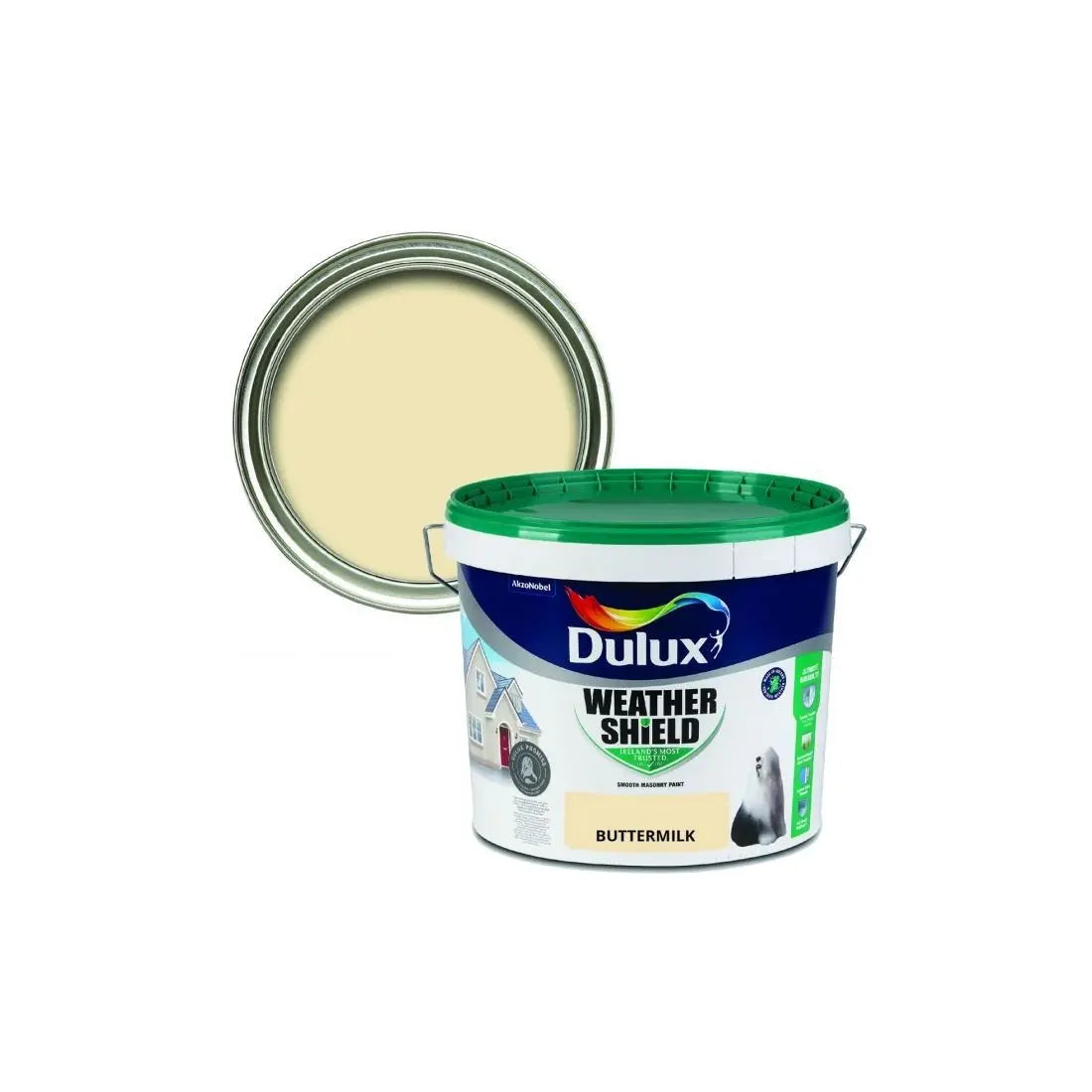 DULUX WEATHERSHIELD BUTTERMILK 10L DULUX