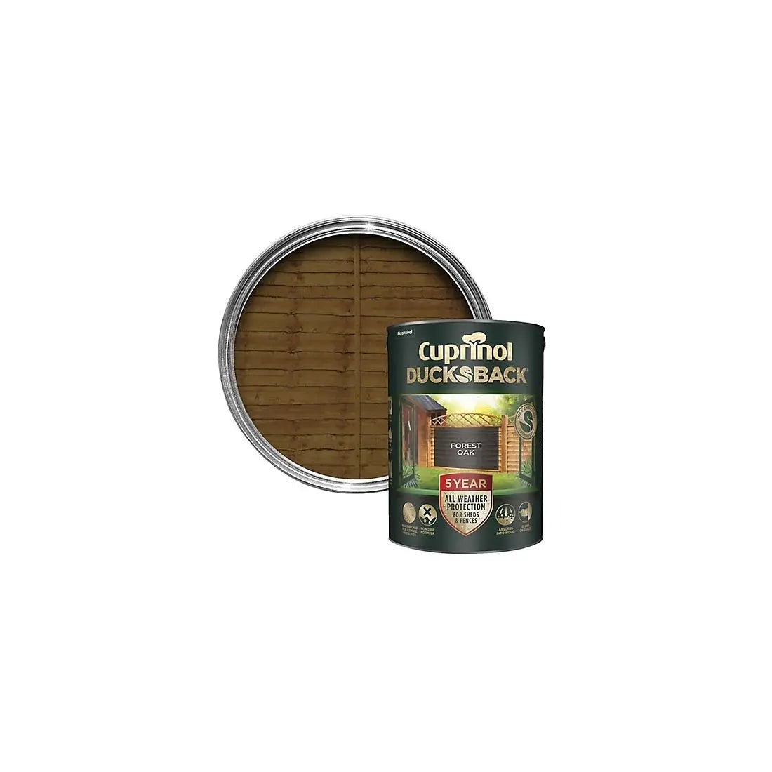 CUPRINOL DUCKSBACK FOREST OAK 5L DULUX