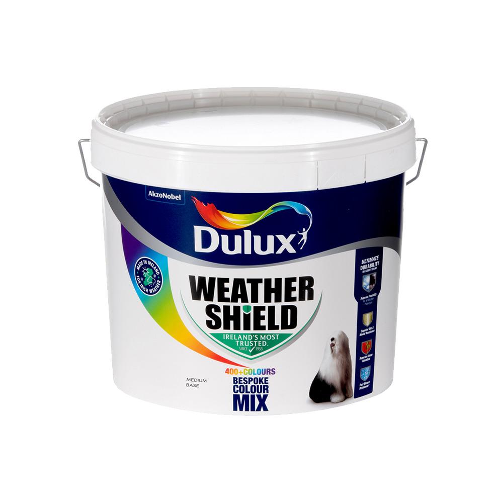 Dulux Trade Weathershield Smooth Medium Base 10l